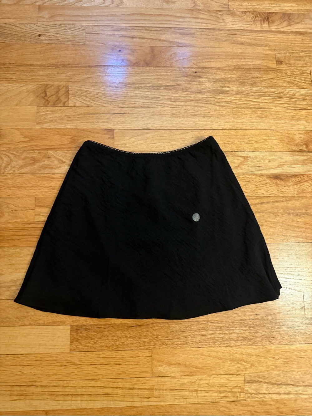 NEW Short Black Skirt with Lace trim